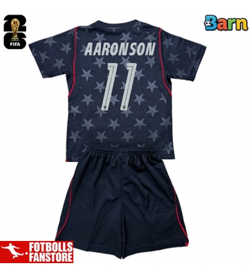 Förenta stater Brenden Aaronson #11 Bortatröja Barn VM 2026 Kortärmad (+ Korta byxor)